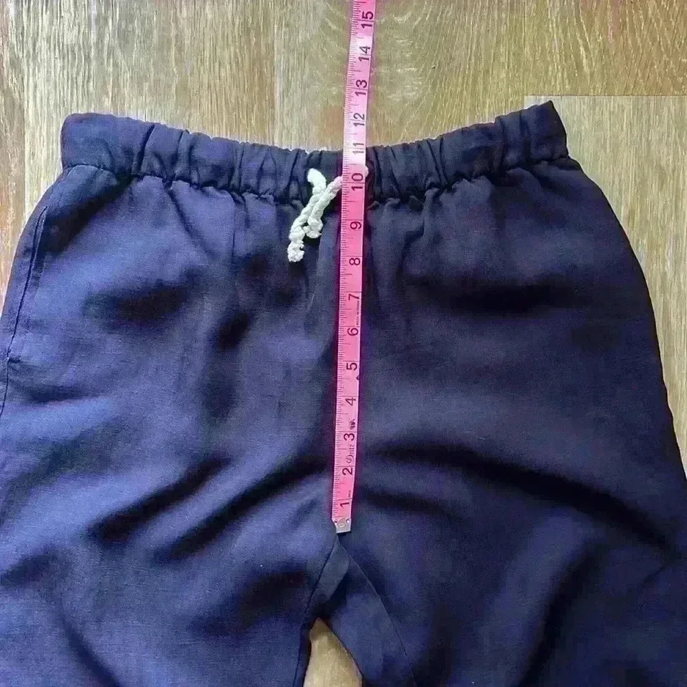 Zara navy linen